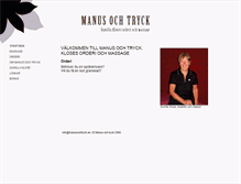 Tablet Screenshot of manusochtryck.se